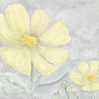 Peaceful Repose Gray & Yellow III Framed Print