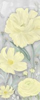Peaceful Repose Gray & Yellow Vertical II Fine Art Print