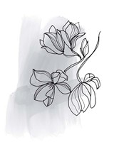 Botanique en Gris 1 Fine Art Print