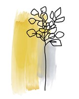 Botanique en Gris 3 Fine Art Print