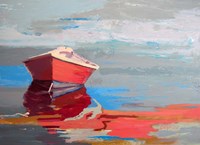 Red Boat Rhythm Fine Art Print