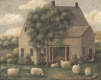 Sheep and House Fine Art Print