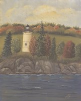 Lighthouse in Autumn Fine Art Print