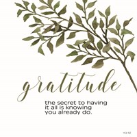 Gratitude Framed Print