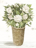 Peony Basket Fine Art Print