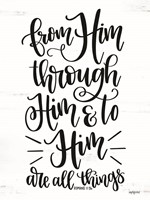 From Him Fine Art Print