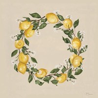 Lemon Wreath Fine Art Print