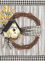 Spring Welcome Wreath Fine Art Print