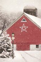Red Star Barn Fine Art Print