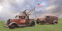 Two Truck Rescue Fine Art Print