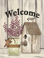 Welcome Flowers in Jar Fine Art Print