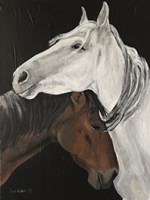 Horse Hug Fine Art Print