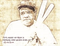 Babe Ruth Sketch Fine Art Print