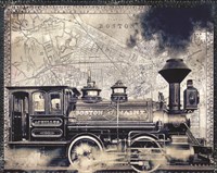Vintage Boston Railroad Fine Art Print