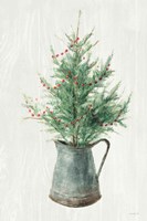 White and Bright Christmas Tree II Fine Art Print