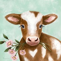 Farmhouse Cow II Fine Art Print