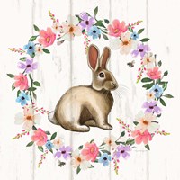 Bunny Wreath Fine Art Print