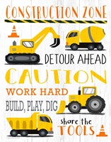 Construction Zone Fine Art Print