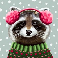 Cute Raccoon Fine Art Print