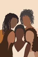 Five Females Fine Art Print