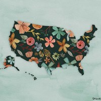 Floral America III Fine Art Print