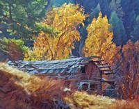 North Fork Cabin Fine Art Print