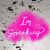 I'm Speaking - Pink Fine Art Print
