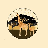 Giraffes Framed Print