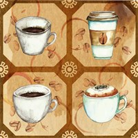 Coffee Frenzy Pattern II Fine Art Print