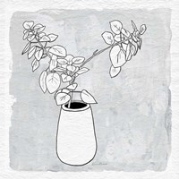 Leafy Branch with Vase Fine Art Print