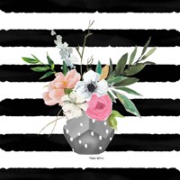 Floral Stripes Fine Art Print
