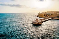 Lighthouse Village Fine Art Print