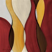 Crimson Coalescence I Framed Print