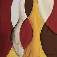 Crimson Coalescence II Framed Print