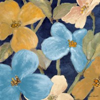 Blue Garden Party II Framed Print