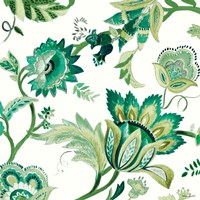 Green Capri Floral I Fine Art Print