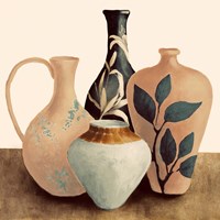 Decorative Beige Vessels II Fine Art Print