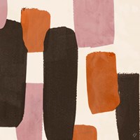 Pink Modern Grooves Close Up Fine Art Print