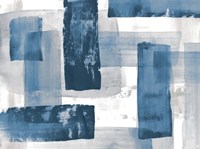 Navy Blue And Gray Fine Art Print
