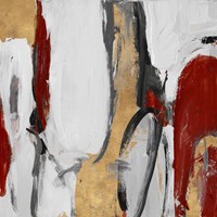 Red and Gold City Symphony II Fine Art Print