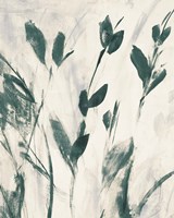 Green Misty Leaves I Fine Art Print
