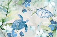 Watercolor Sea Turtles Fine Art Print