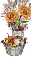 Harvest Bounty Tub II Fine Art Print