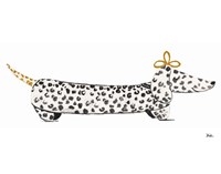 Fashion Puppy on White II Fine Art Print