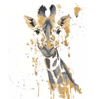 Gold Water Giraffe Fine Art Print