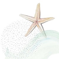 Turquoise Ocean Treasure Star Framed Print