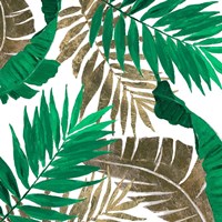 Modern Jungle Leaves Close Up I Fine Art Print