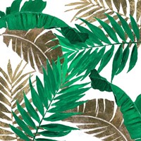 Modern Jungle Leaves Close Up II Fine Art Print