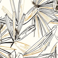 Selva Black And Gold Sketch II Framed Print