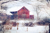 Winter Barn Fine Art Print